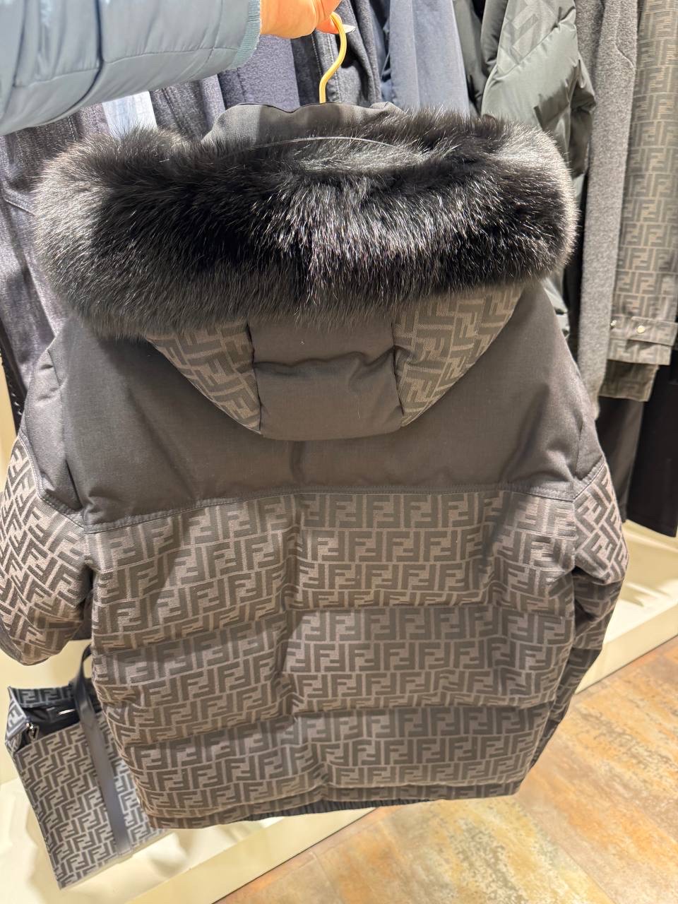 FENDI Down jacket side view - Men luxury Clothes