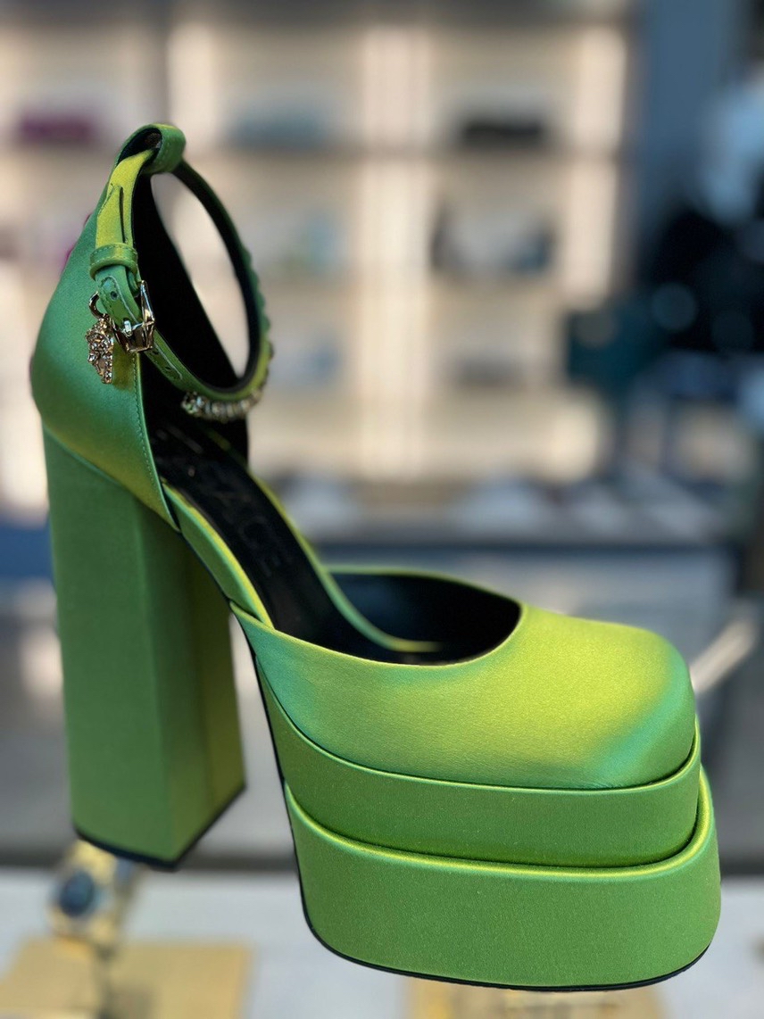 VERSACE Sandals side view - Women's luxury Shoes