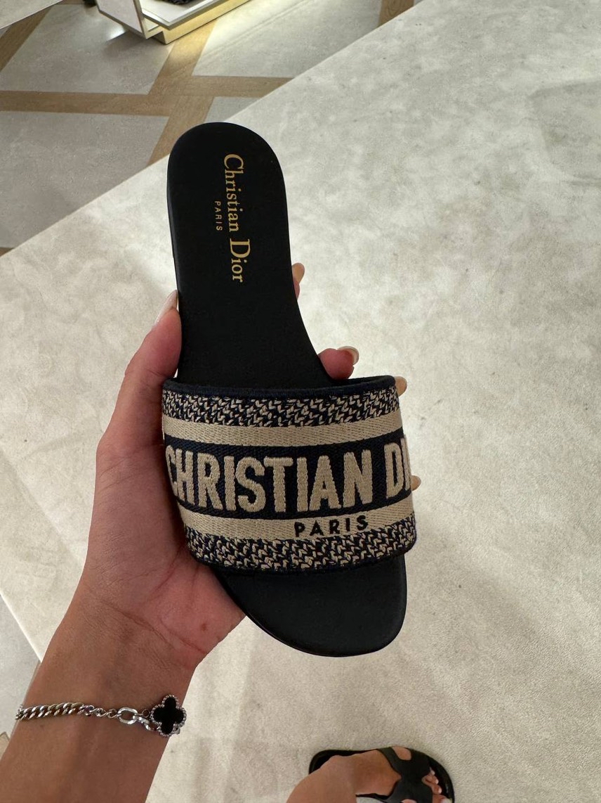 CHRISTIAN DIOR Slides side view - Women's luxury Shoes