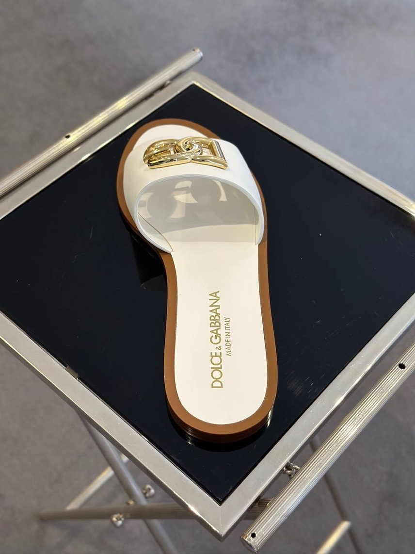 DOLCE & GABBANA Slides side view - Women's luxury Shoes