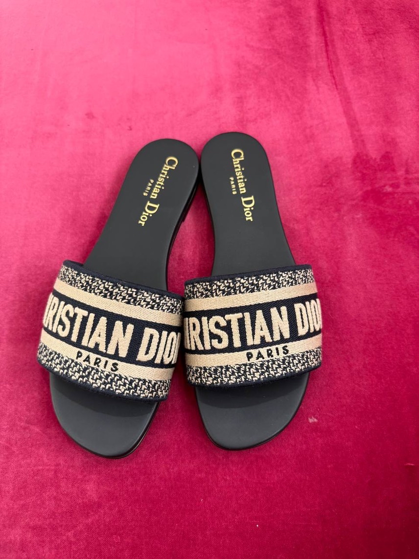 CHRISTIAN DIOR Slides side view - Women's luxury Shoes