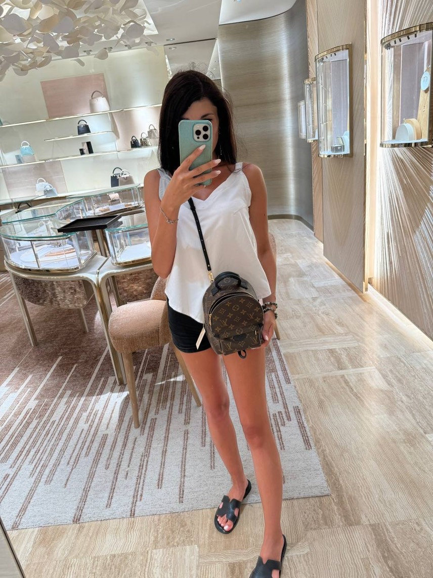 LOUIS VUITTON Backpack side view - Women's luxury Bags