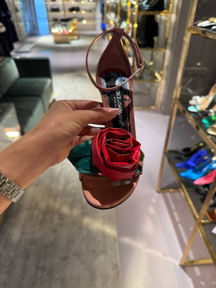 DOLCE & GABBANA Sandals side view - Women's luxury Shoes