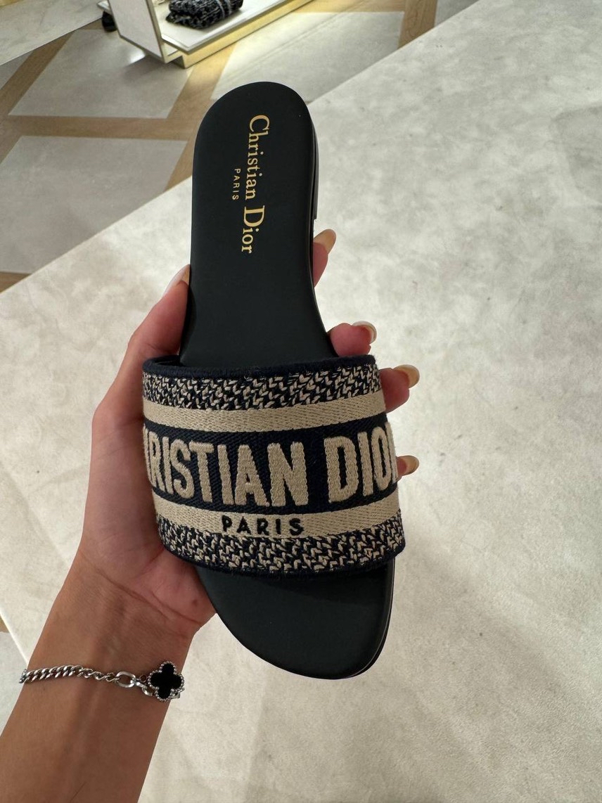 CHRISTIAN DIOR Slides side view - Women's luxury Shoes
