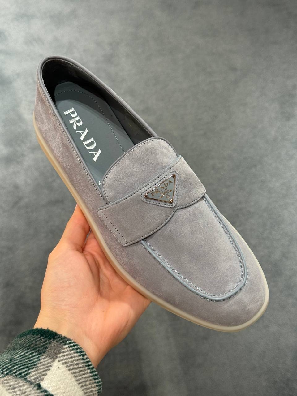 PRADA Moccasins side view - Men's luxury Shoes