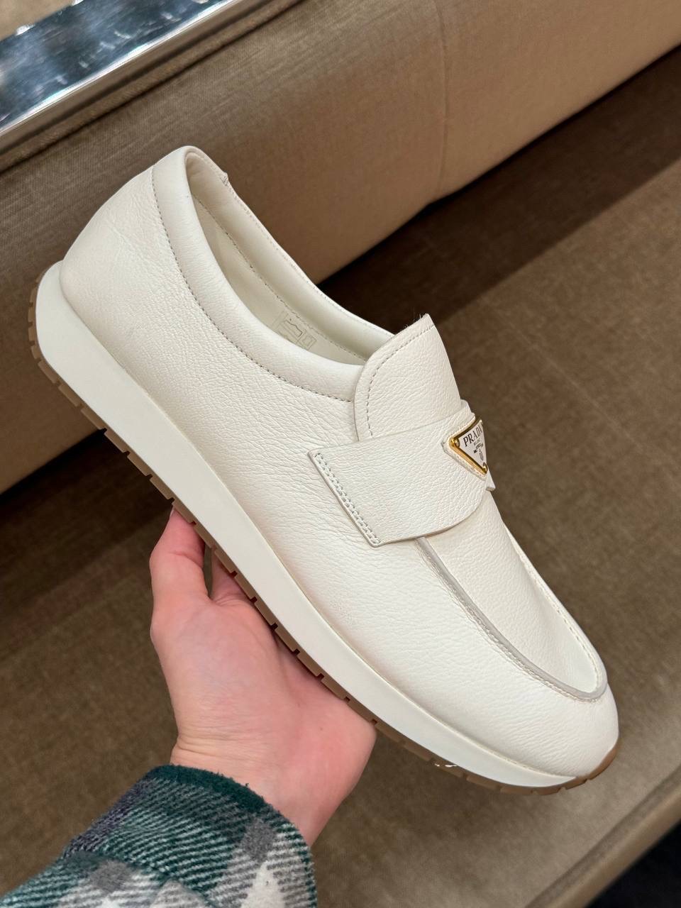 PRADA Loafers front view - Men's luxury Shoes
