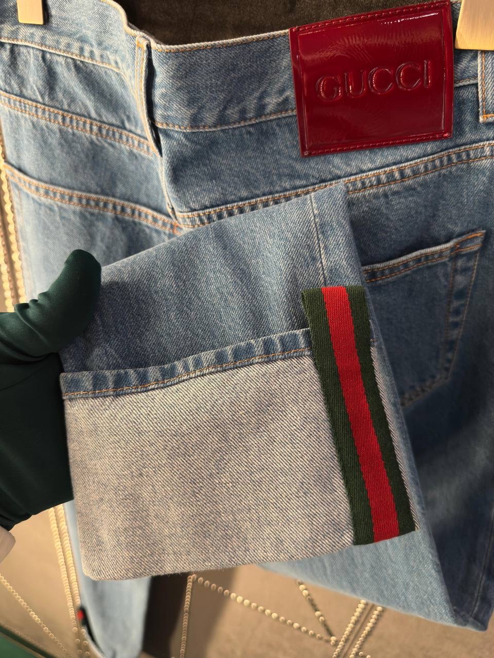 GUCCI Denim side view - Men's luxury Clothes