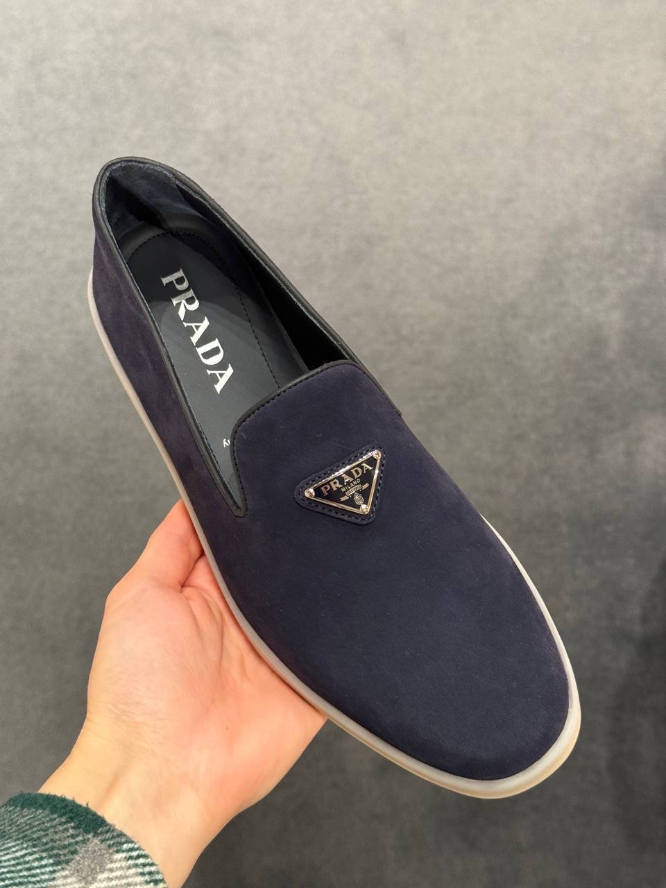 PRADA Moccasins side view - Men's luxury Shoes