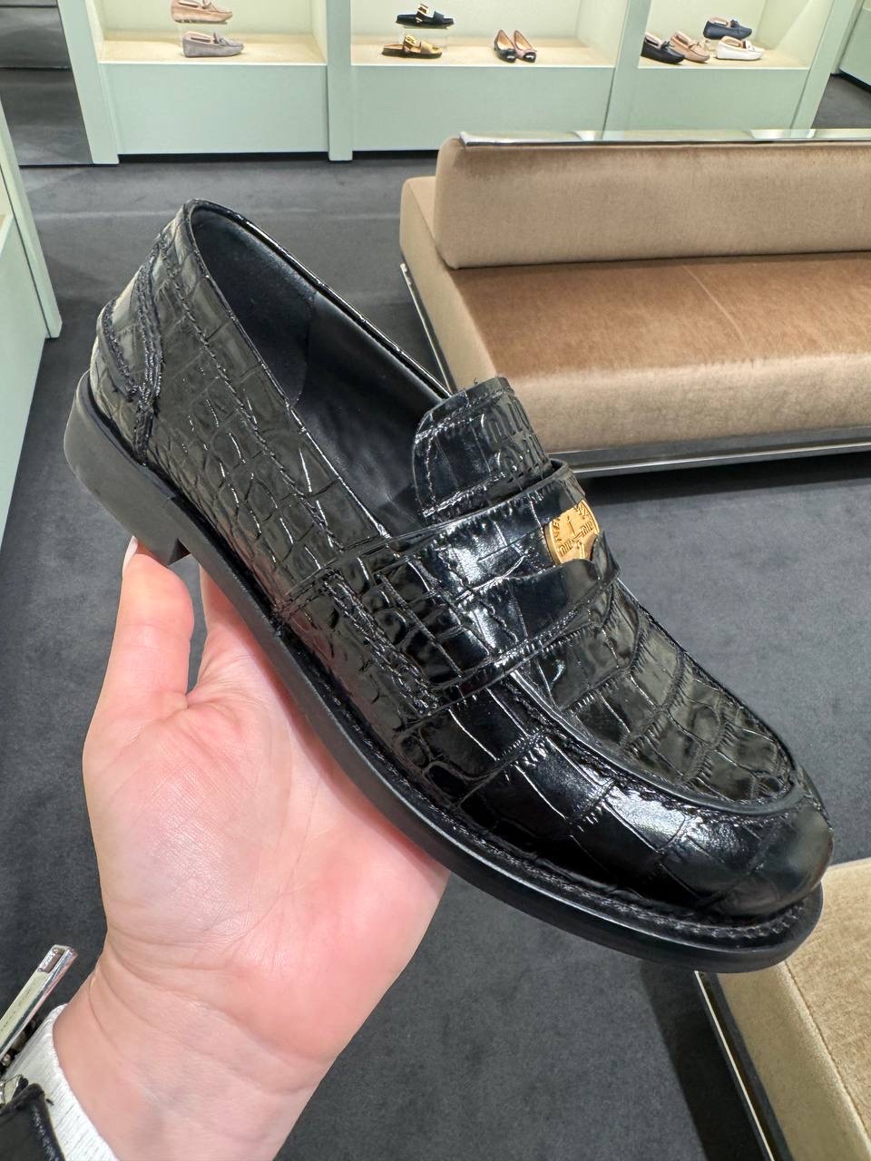 MIU MIU Loafers front view - Women's luxury Shoes