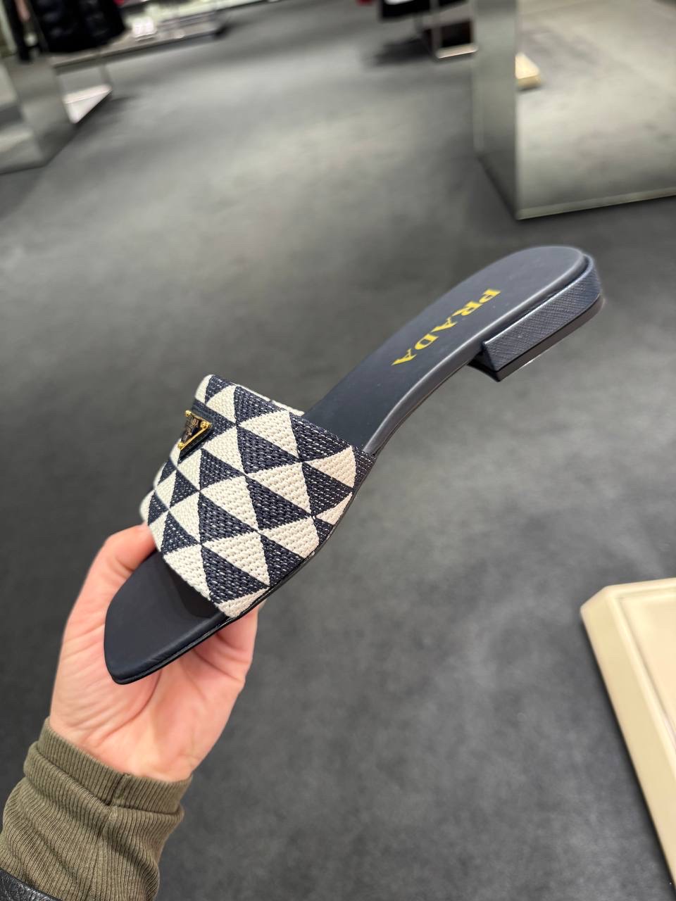 PRADA Slides front view - Women's luxury Shoes