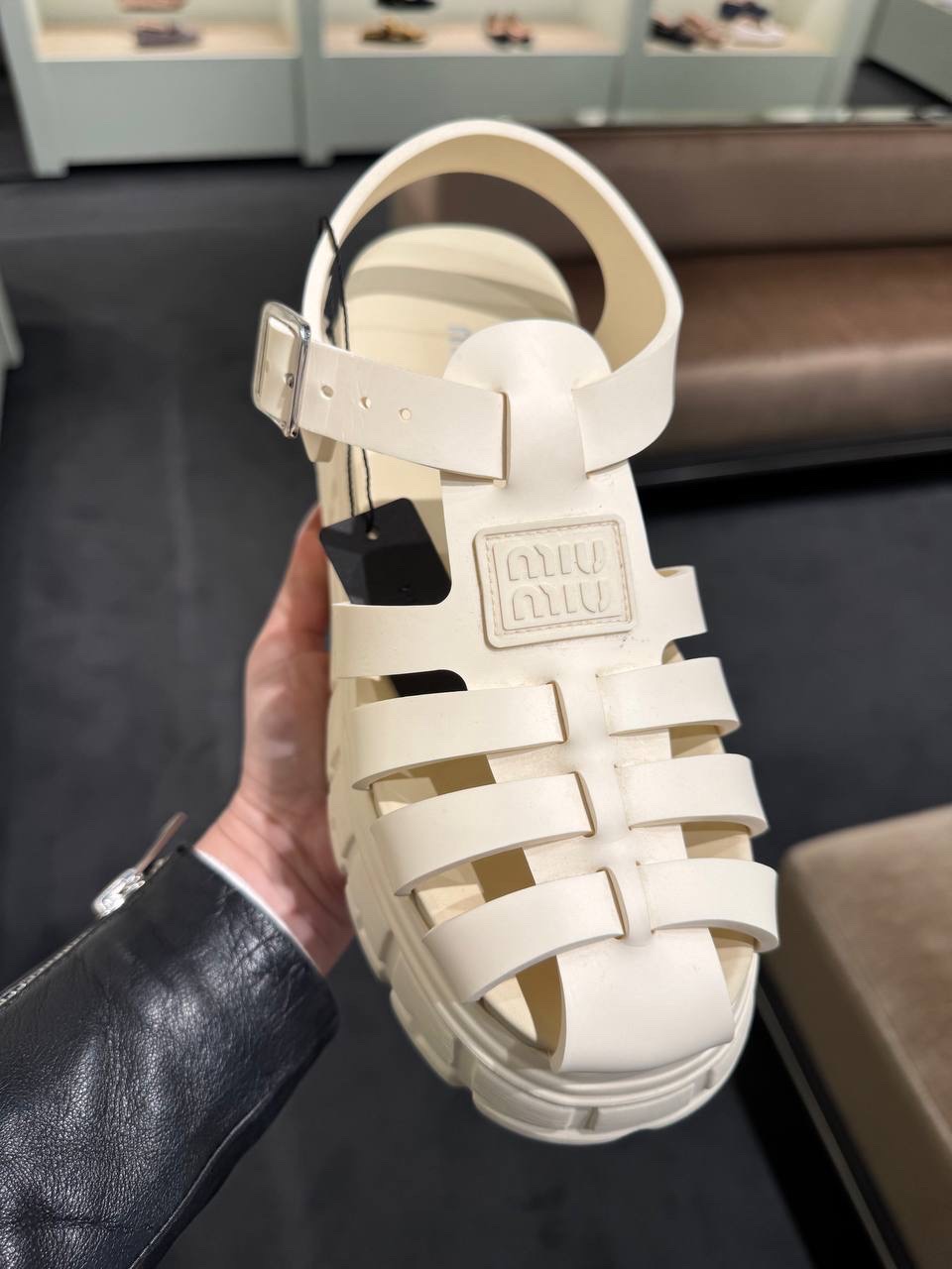 MIU MIU Sandals side view - Women's luxury Shoes