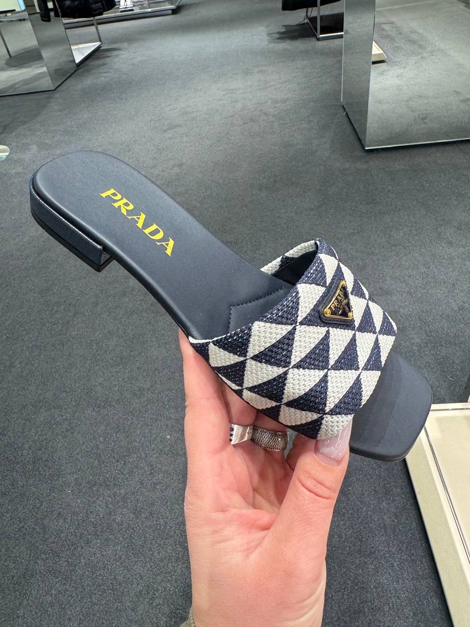 PRADA Slides side view - Women's luxury Shoes