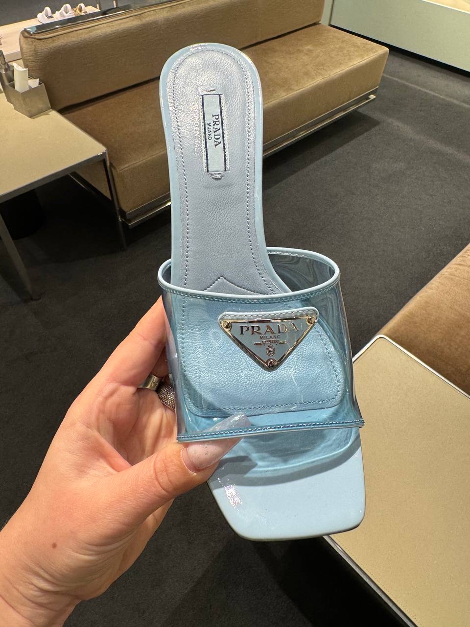 PRADA Sandals side view - Women's luxury Shoes