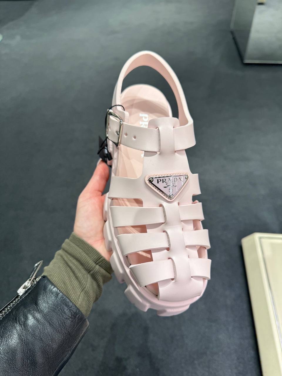 PRADA Sandals side view - Women's luxury Shoes