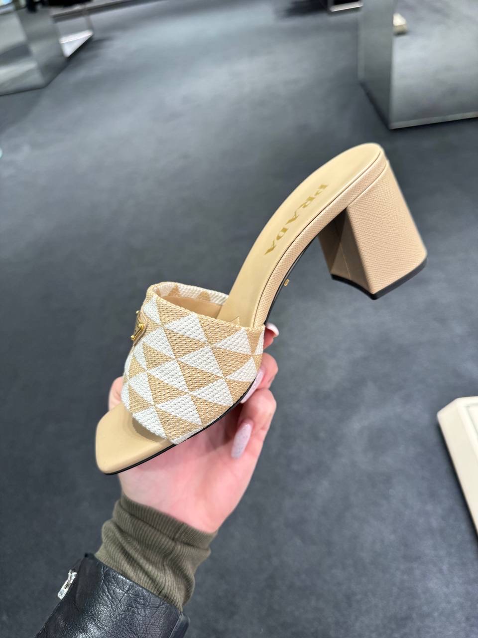 PRADA Slides side view - Women's luxury Shoes