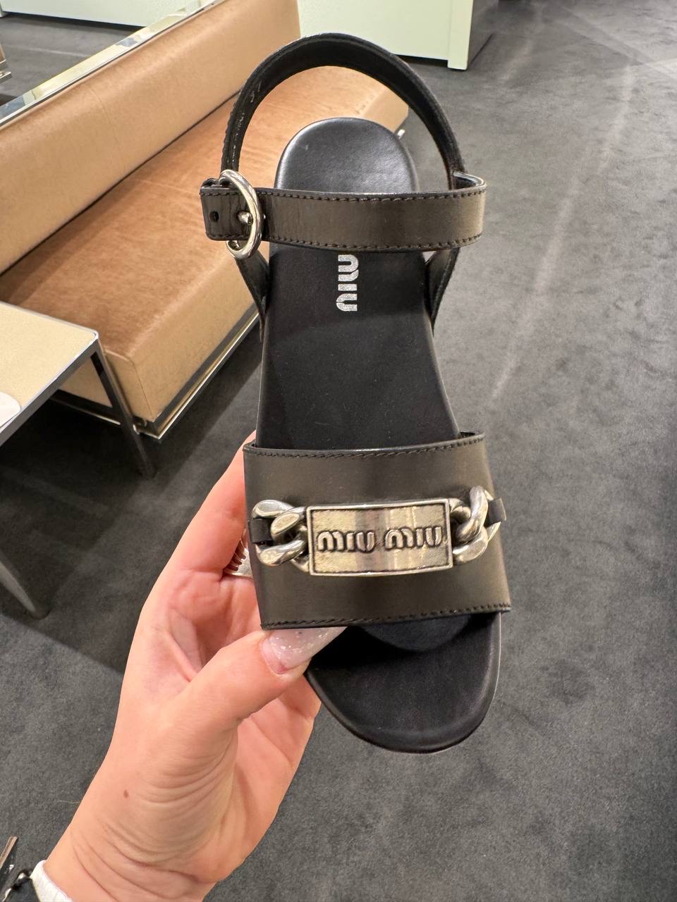 MIU MIU Sandals side view - Women's luxury Shoes