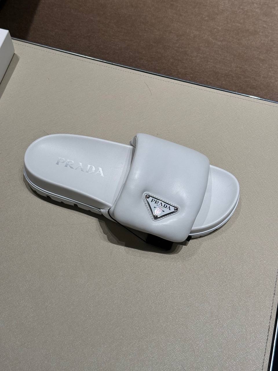 PRADA Slides front view - Women's luxury Shoes