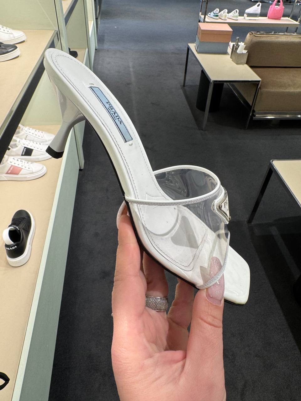 PRADA Sandals side view - Women's luxury Shoes