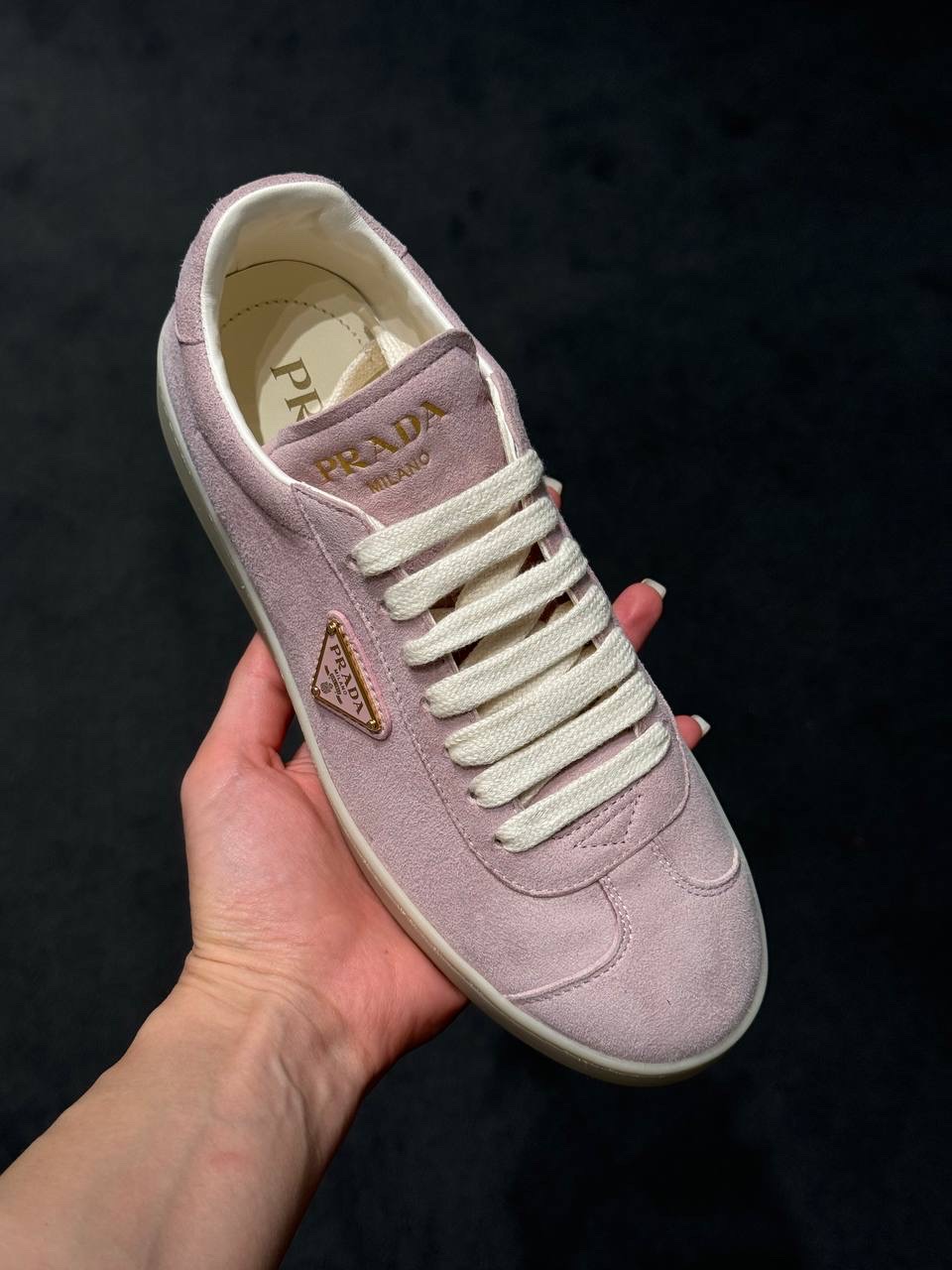 PRADA Sneakers side view - Women's luxury Shoes