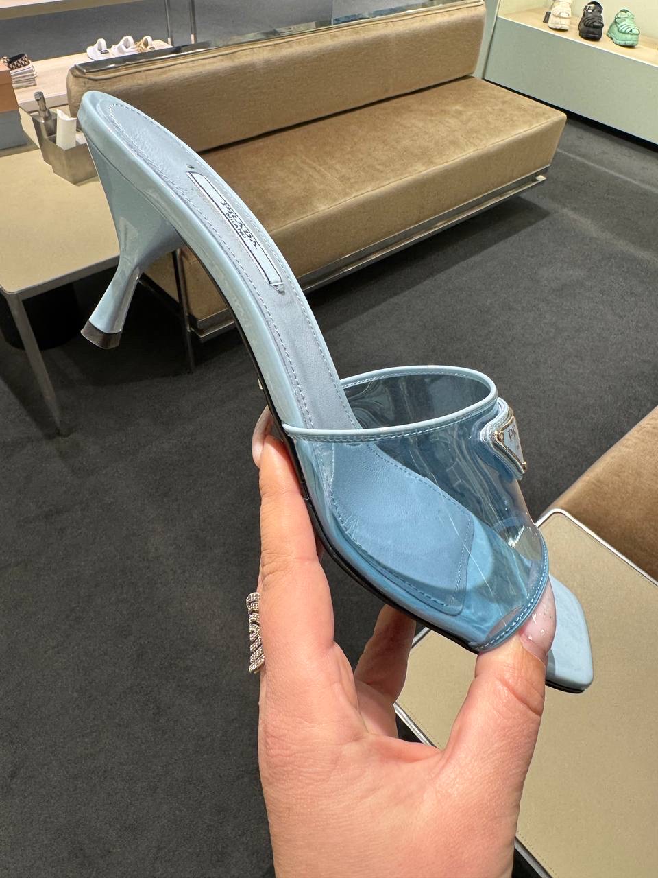 PRADA Sandals side view - Women's luxury Shoes