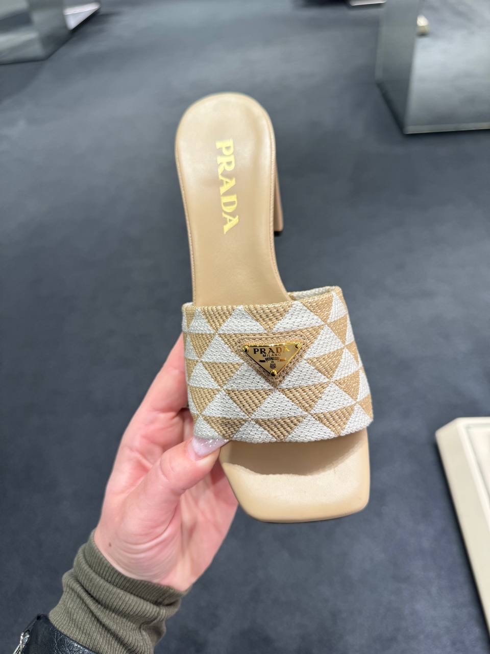 PRADA Slides side view - Women's luxury Shoes