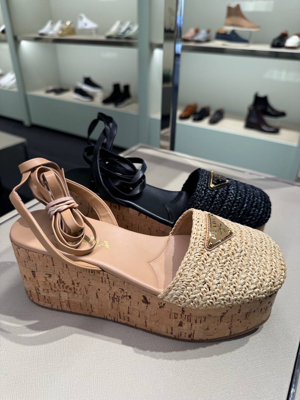 PRADA Sandals front view - Women's luxury Shoes