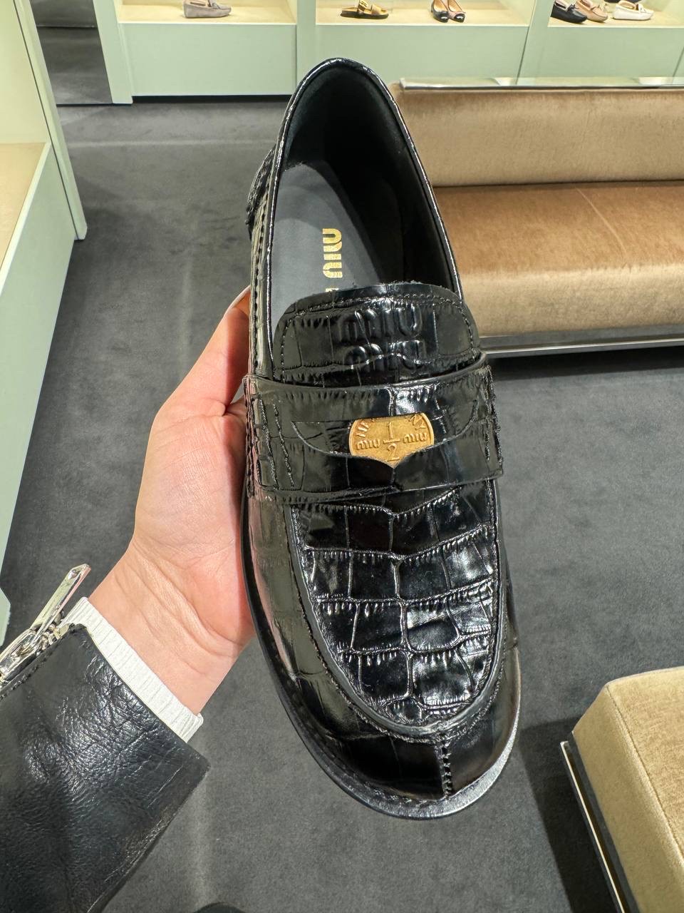 MIU MIU Loafers side view - Women's luxury Shoes