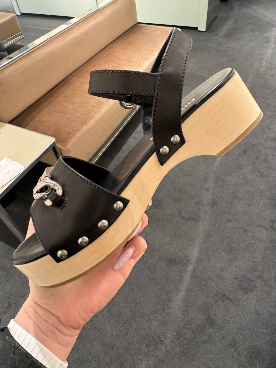 MIU MIU Sandals side view - Women's luxury Shoes