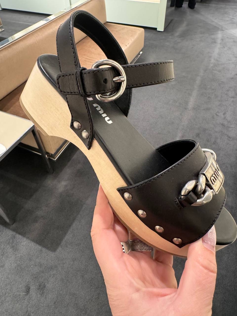 MIU MIU Sandals front view - Women's luxury Shoes