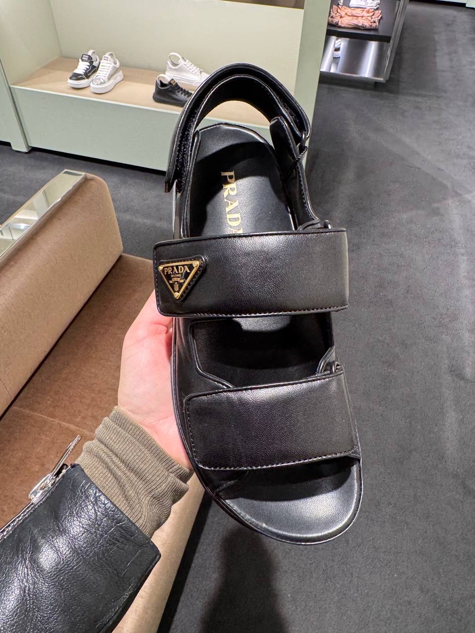 PRADA Sandals side view - Women's luxury Shoes