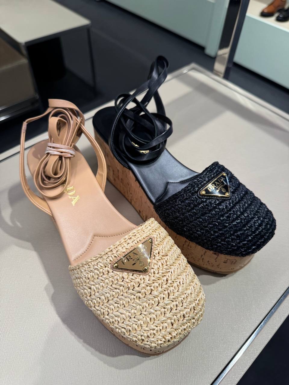 PRADA Sandals side view - Women's luxury Shoes