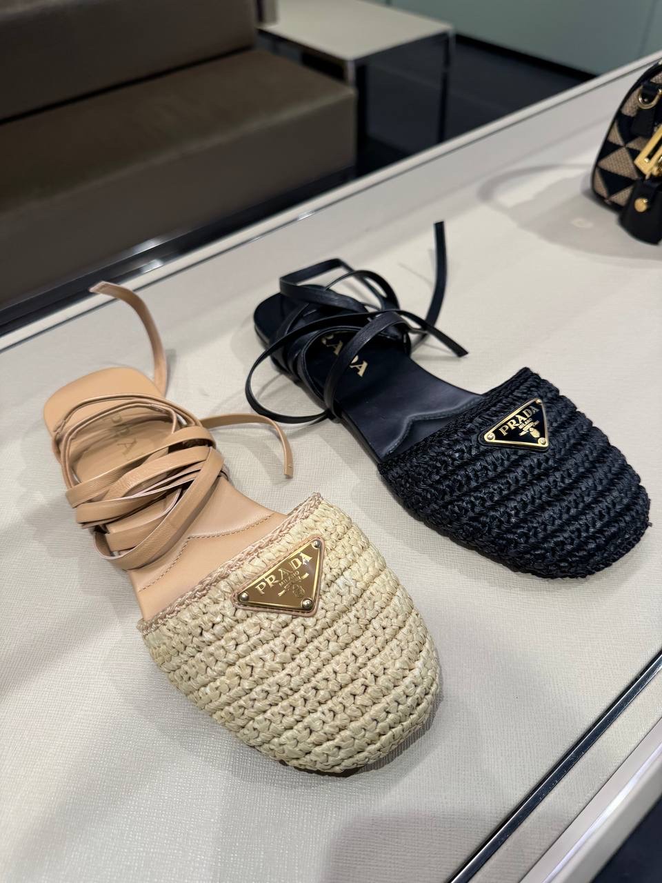 PRADA Sandals front view - Women's luxury Shoes