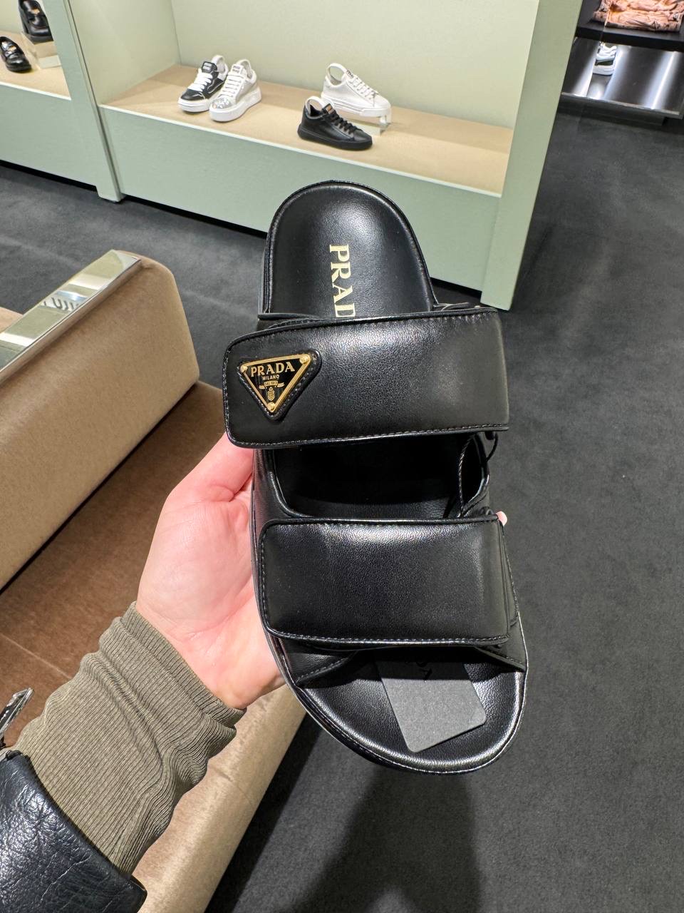 PRADA Slides side view - Women's luxury Shoes