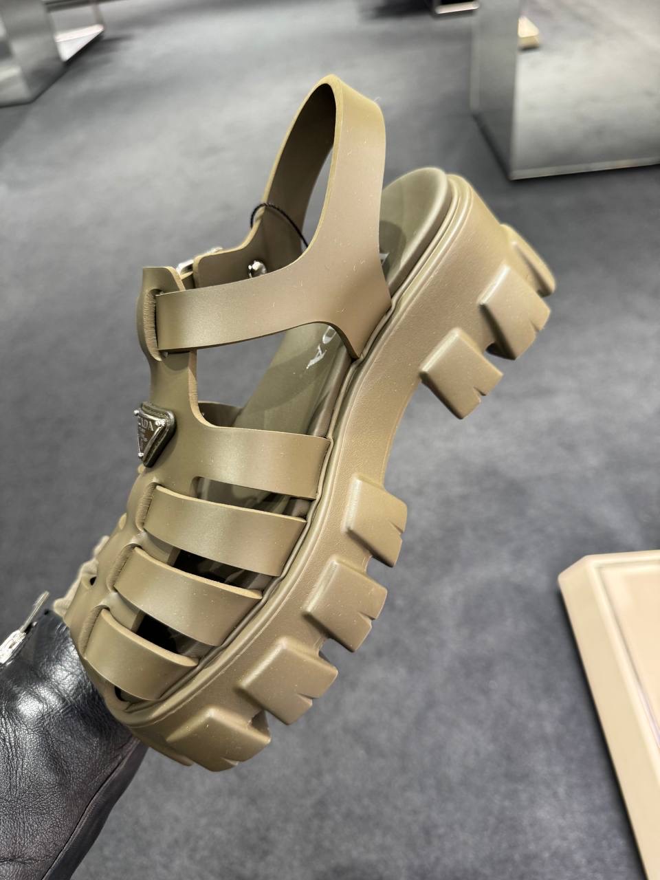 PRADA Sandals side view - Women's luxury Shoes