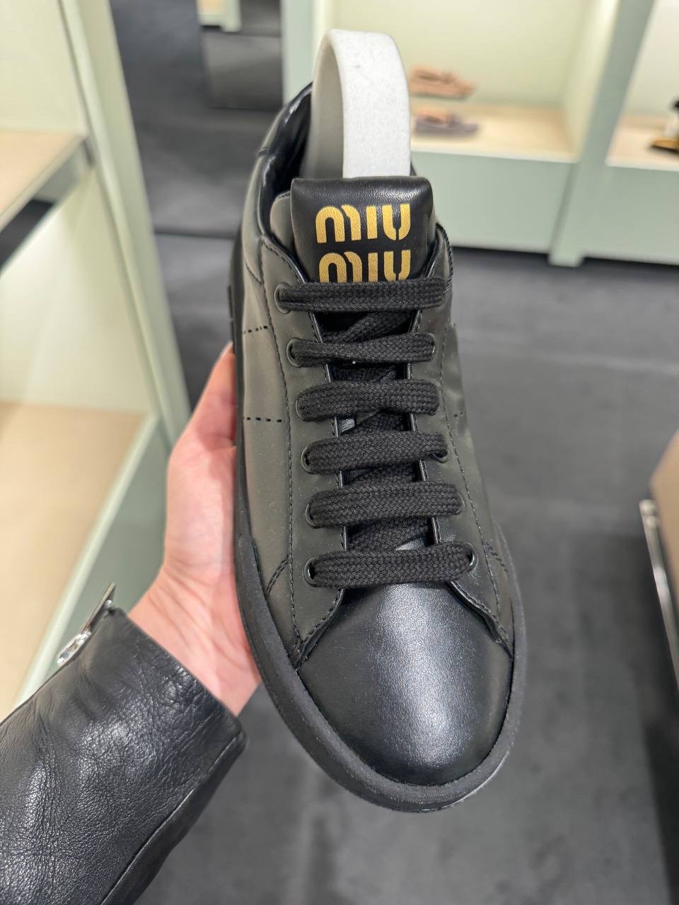 MIU MIU Sneakers side view - Women's luxury Shoes