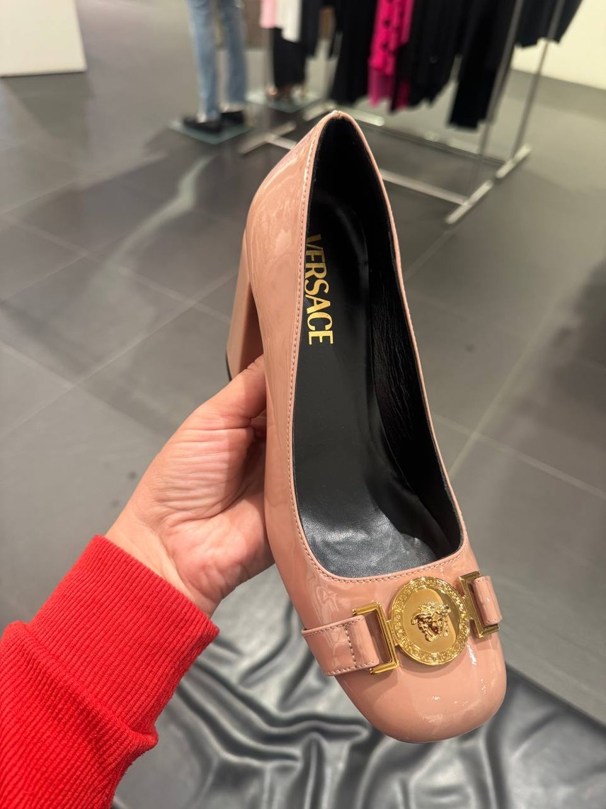 VERSACE Pumps side view - Women's luxury Shoes