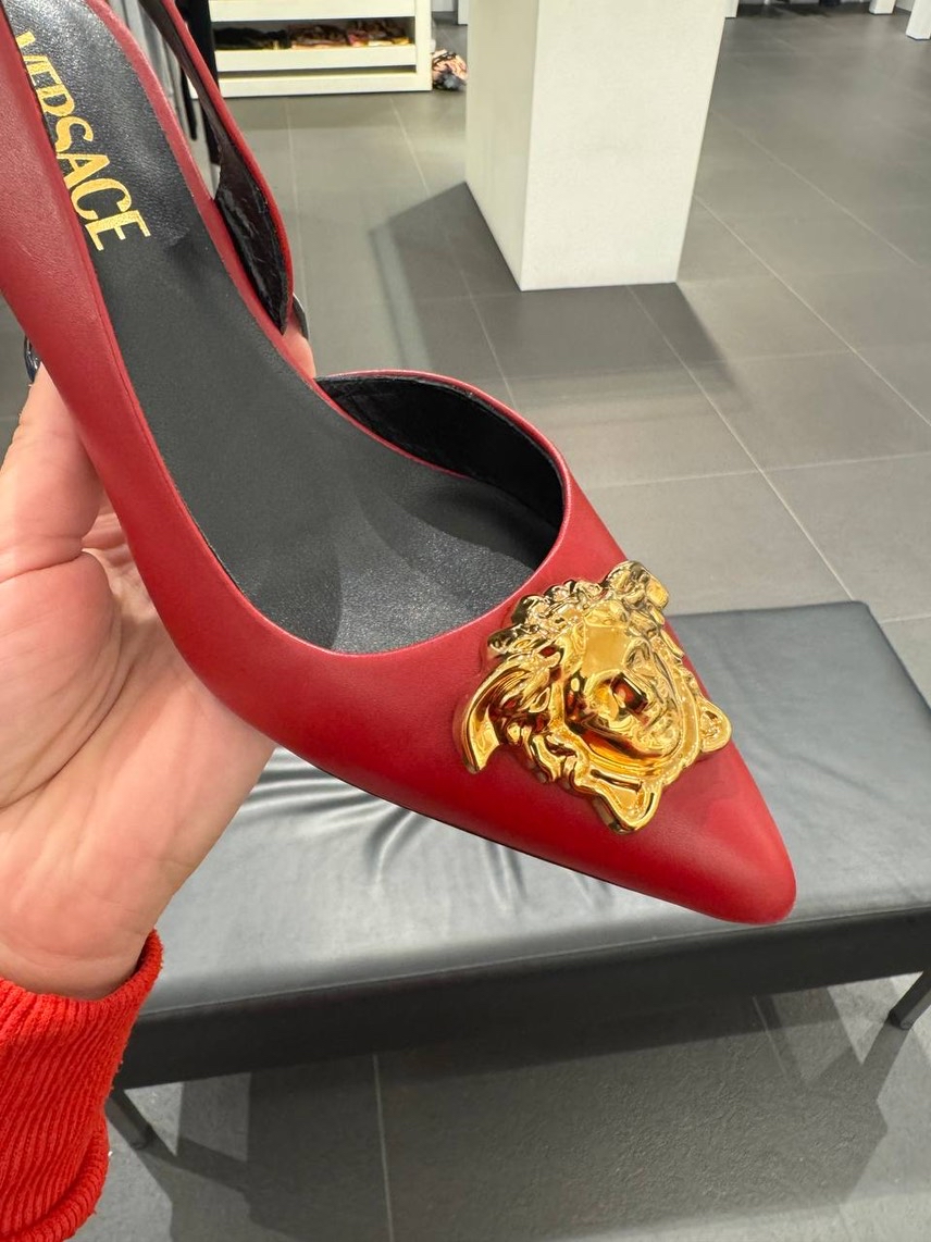 VERSACE Sandals side view - Women's luxury Shoes