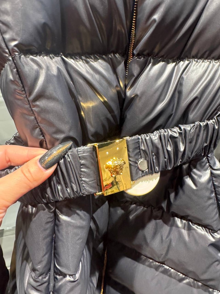VERSACE Down jacket side view - Women's luxury Clothes