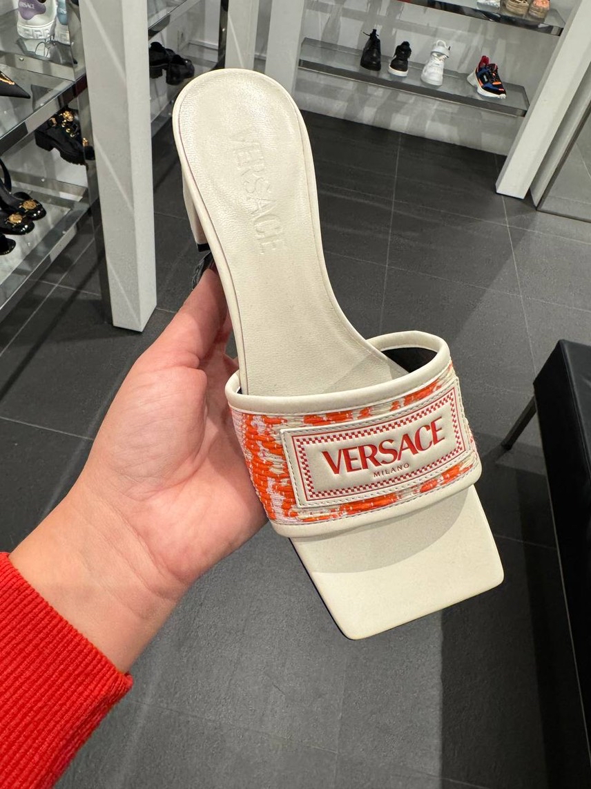 VERSACE Sandals side view - Women's luxury Shoes