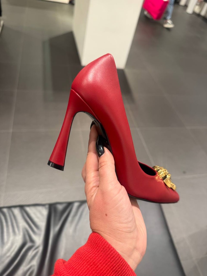 VERSACE Pumps side view - Women's luxury Shoes