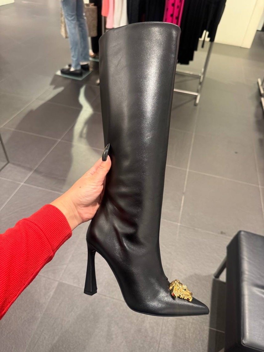 VERSACE Boots front view - Women's luxury Shoes