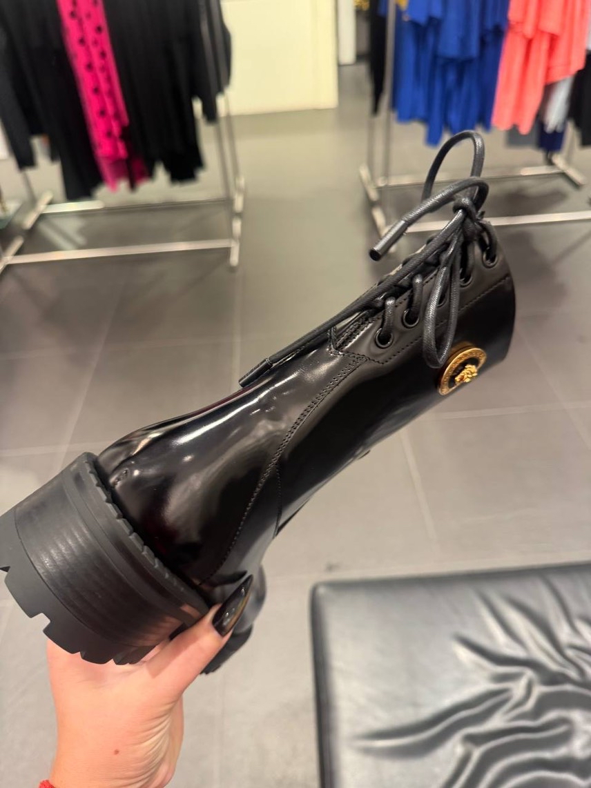 VERSACE Boots side view - Women's luxury Shoes