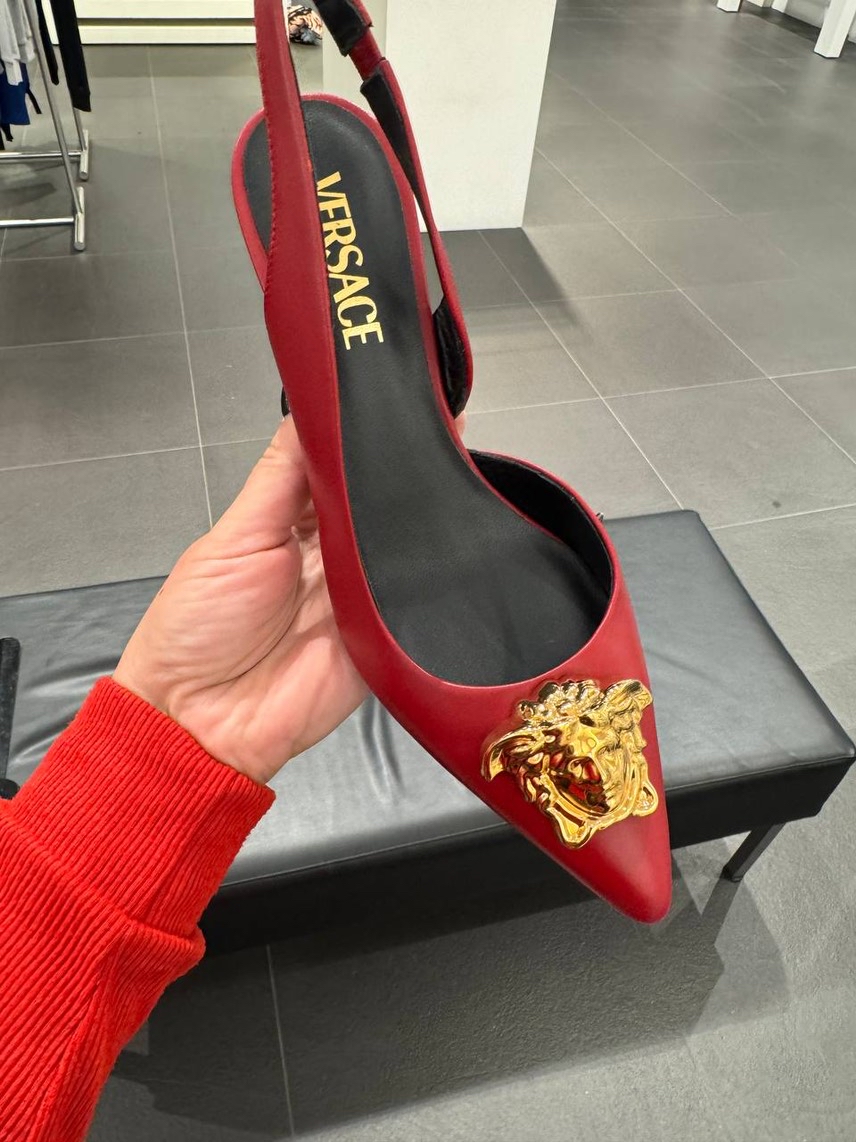 VERSACE Sandals side view - Women's luxury Shoes