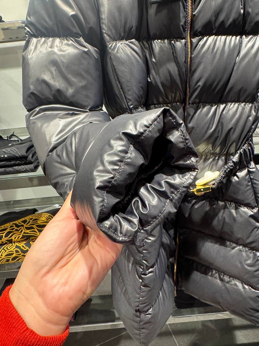 VERSACE Down jacket side view - Women's luxury Clothes
