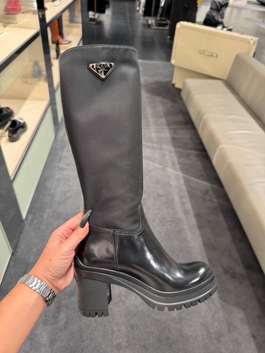 PRADA Boots front view - Women's luxury Shoes