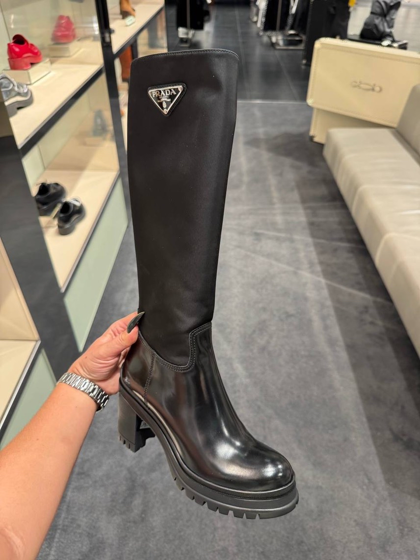 PRADA Boots side view - Women's luxury Shoes