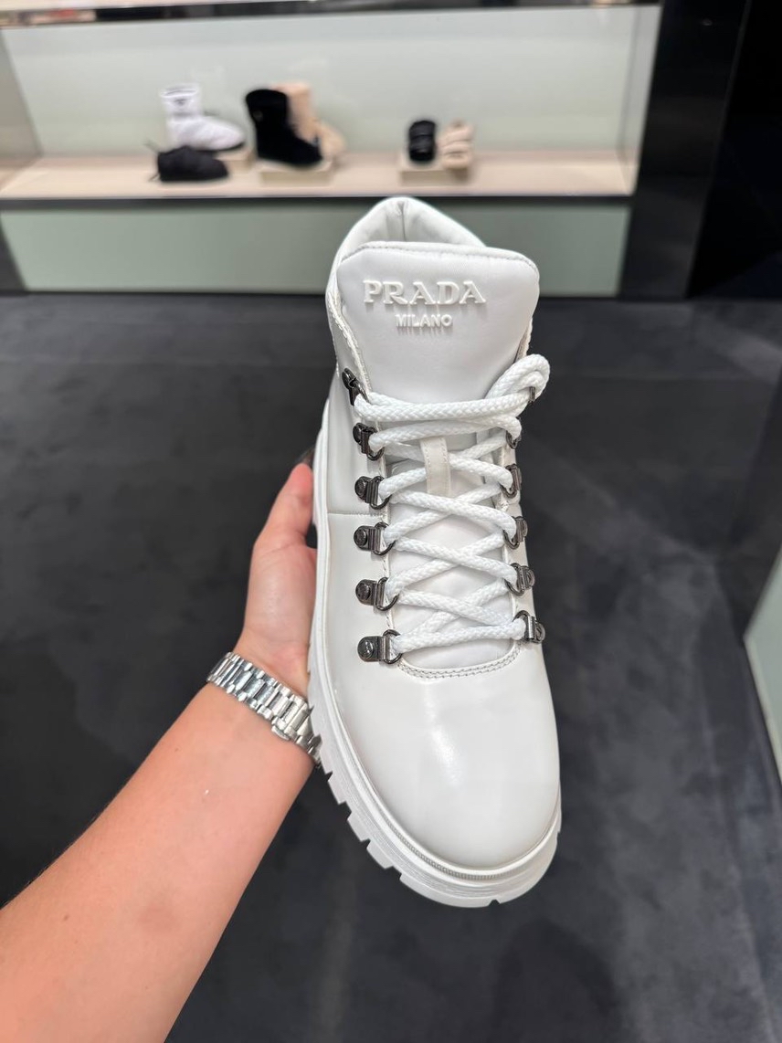 PRADA Boots side view - Women's luxury Shoes