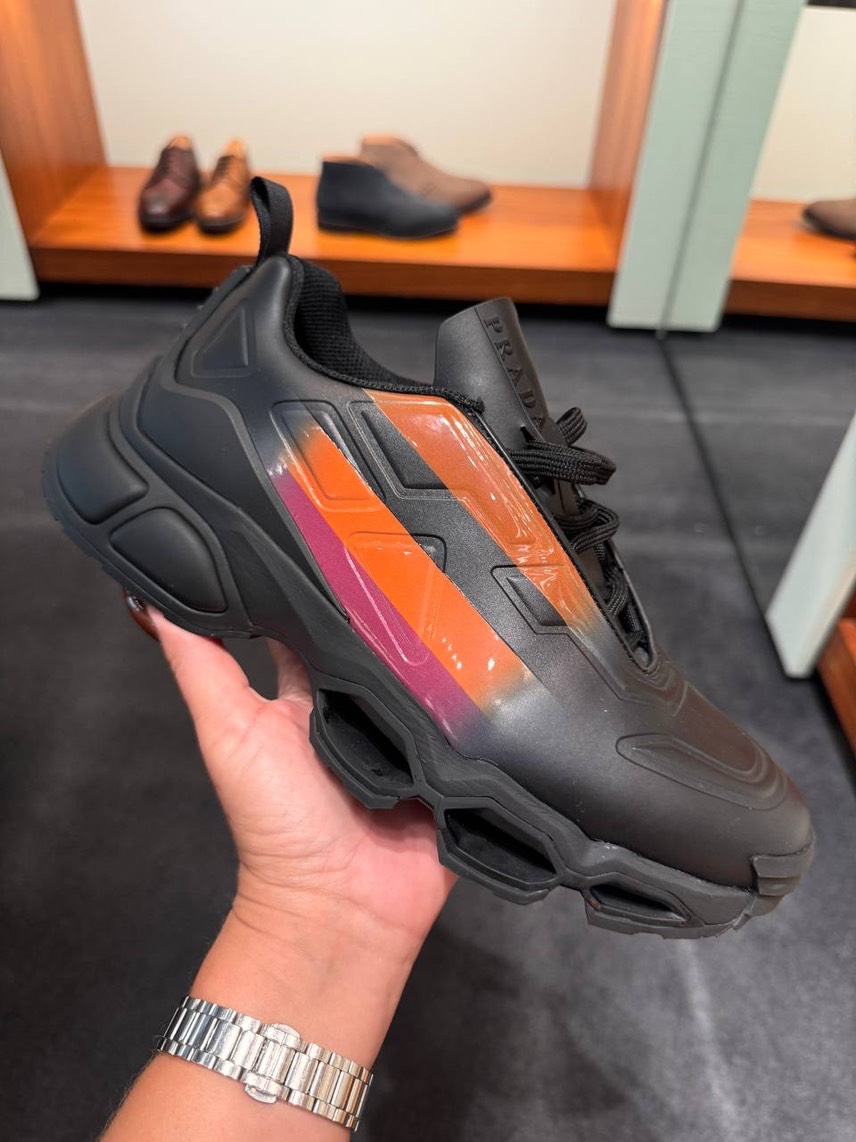 PRADA Sneakers side view - Men's luxury Shoes