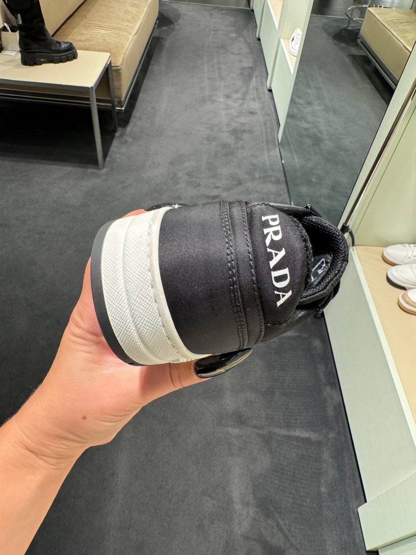 PRADA Sneakers side view - Women's luxury Shoes