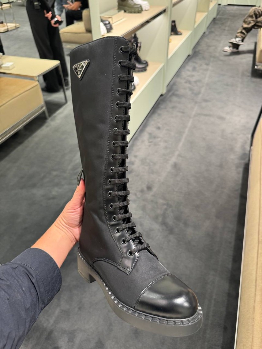 PRADA Boots side view - Women's luxury Shoes